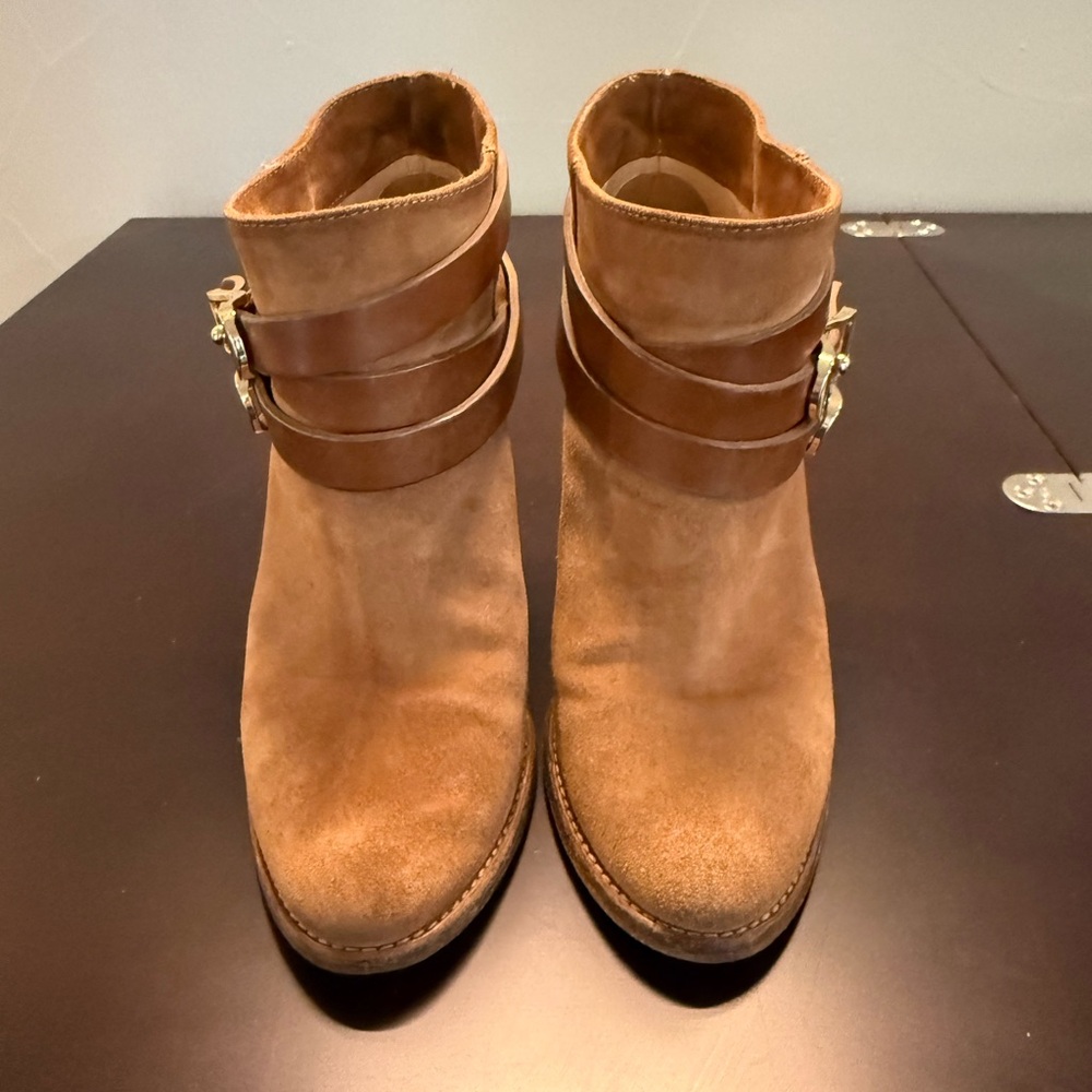 JIMMY CHOO Melba Suede Ankle Booties Size 37 - Picture 8 of 13
